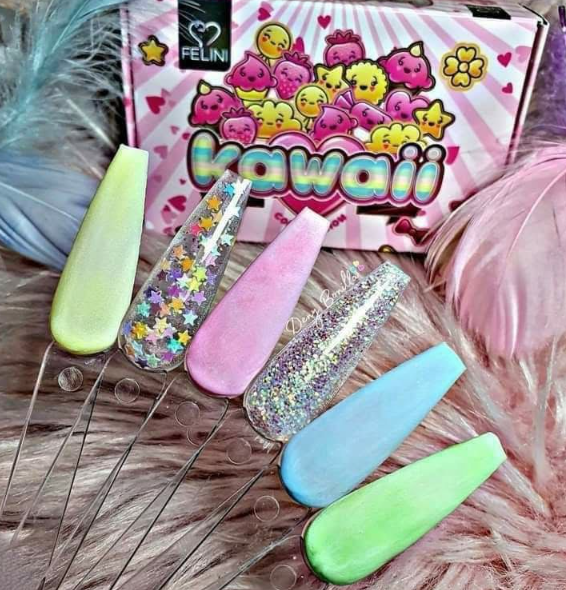 COLECCION ACRILICOS KAWAI FELINI